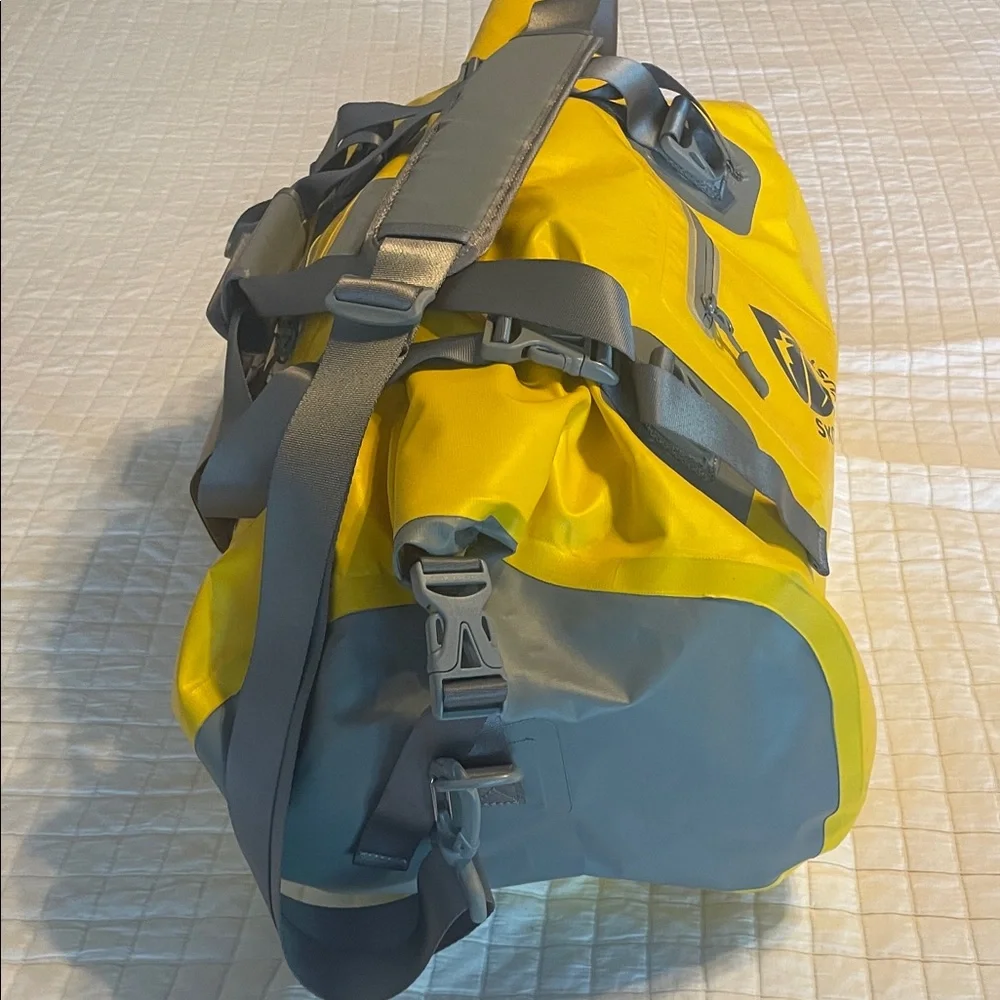 Skog A Kust Yellow Waterproof Duffel Bag sports travel 60L new